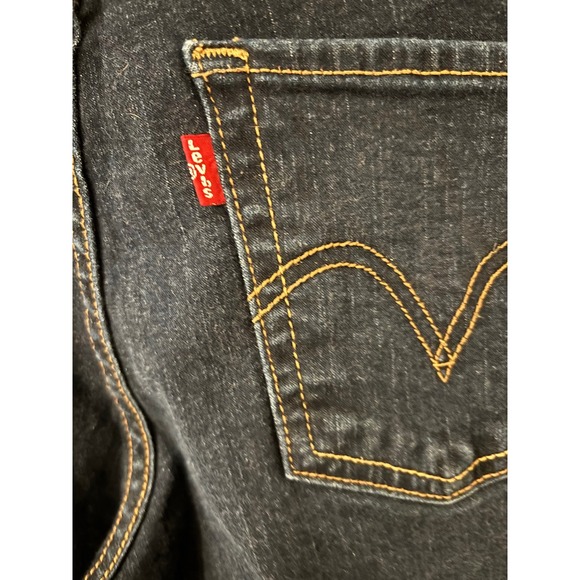 Levis Perfectly Slimming‎ 512 Bootcut Dark Wash Jeans Sz 10 - Picture 3 of 6